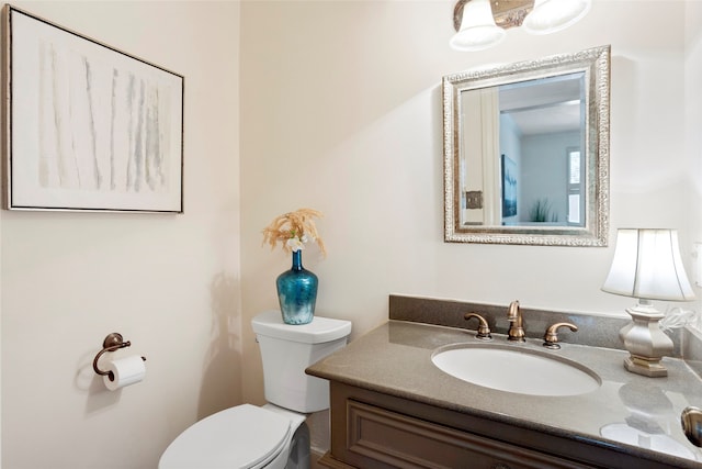 22015 Fielder Dr, Katy, TX 77450 - half bath featuring toilet and vanity