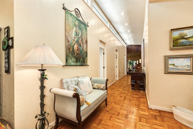 38 Adler Cir, Galveston, TX 77551 - corridor with baseboards and recessed lighting