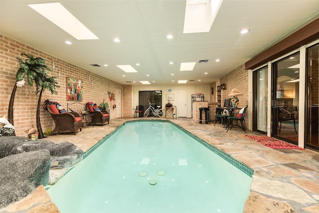 38 Adler Cir, Galveston, TX 77551 - indoor pool with a skylight