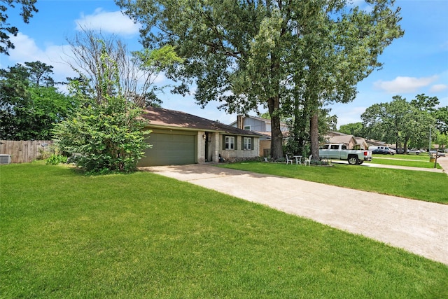 4931 Glendower Dr, Spring, TX 77373 - view of front of house featuring concrete driveway and an attached garage