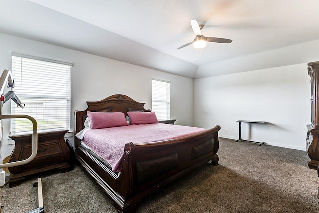 31611 Farlam Farms Trl, Fulshear, TX 77441 - bedroom with dark colored carpet, a ceiling fan, and baseboards