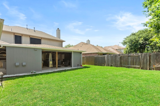4914 Fern Cove Dr, Baytown, TX 77521 - view of yard with a patio area