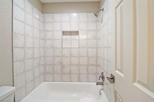 240 Sleepy Hollow Dr, Lake Jackson, TX 77566 - full bathroom featuring toilet and shower / bath combination