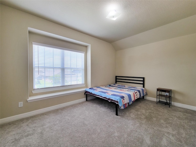 3430 Hughes Meadow Way, Richmond, TX 77406 - bedroom featuring carpet floors, lofted ceiling, and baseboards