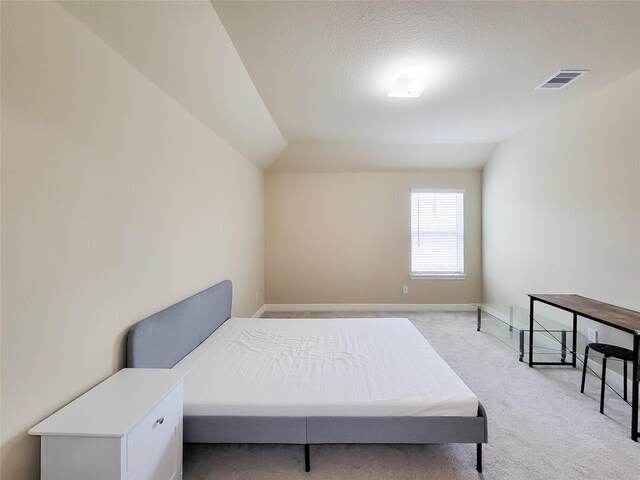 3430 Hughes Meadow Way, Richmond, TX 77406 - bedroom with light colored carpet, baseboards, and vaulted ceiling