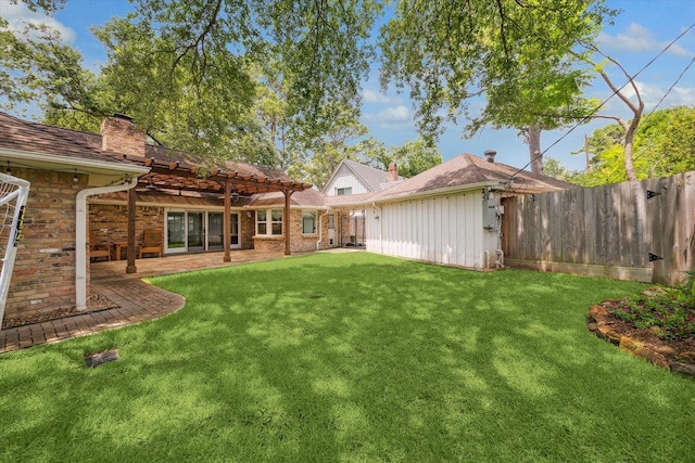 12310 Woodthorpe Ln, Houston, TX 77024 - view of yard with a pergola