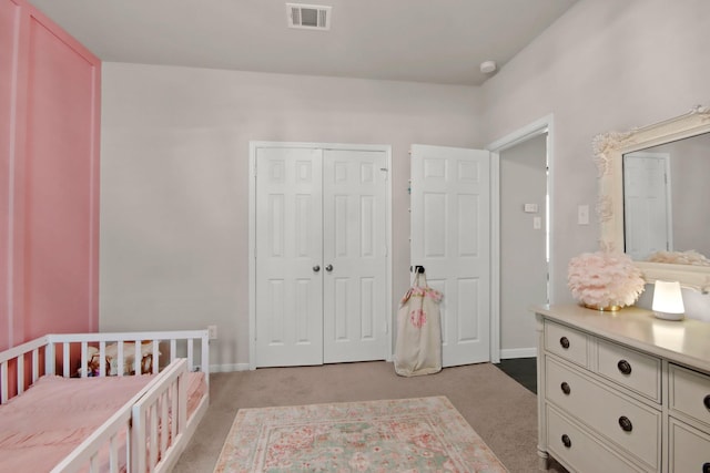 17723 Chartertree Ln, Tomball, TX 77377 - bedroom featuring light colored carpet, a closet, and baseboards