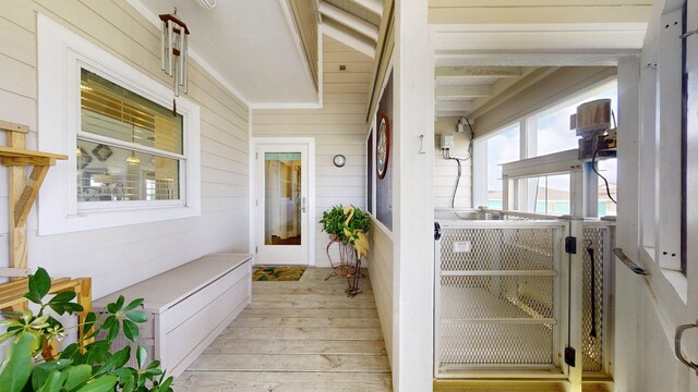 985 Sue Dr, Crystal Beach, TX 77650 - view of exterior entry featuring covered porch