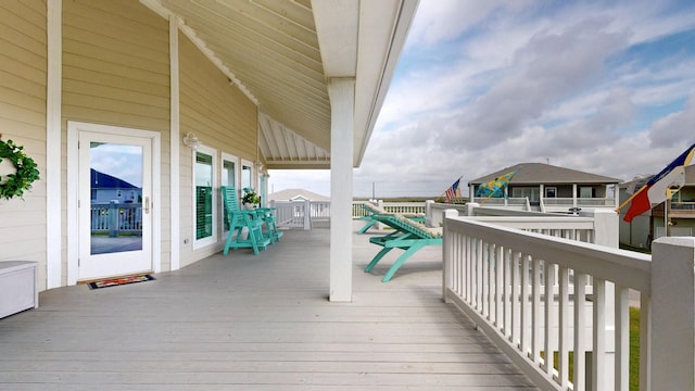 985 Sue Dr, Crystal Beach, TX 77650 - deck with a residential view