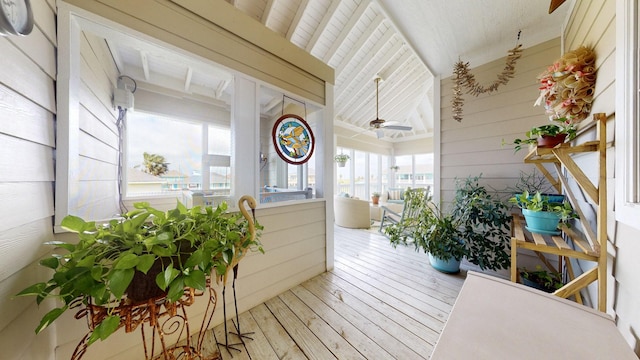 985 Sue Dr, Crystal Beach, TX 77650 - deck featuring ceiling fan