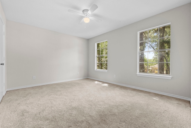 5310 Brownlee Ln, Spring, TX 77379 - carpeted spare room featuring ceiling fan and baseboards