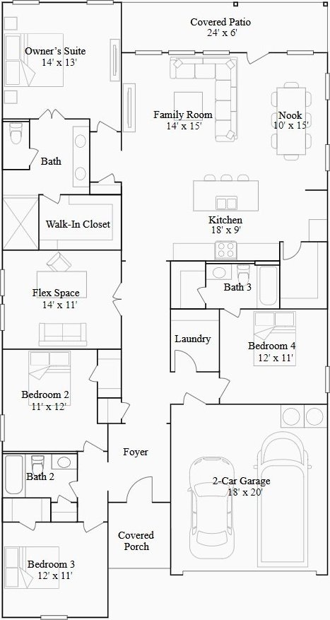 10619 Autumn Trace Dr, Beasley, TX 77417 - property floor plan