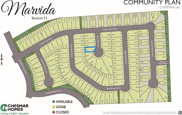 7911 Palm Sails Ln, Cypress, TX 77433 - map / location