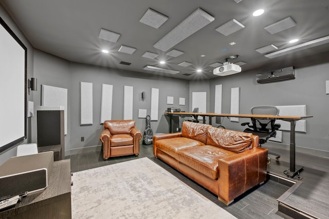 3531 Westridge St, Houston, TX 77025 - home theater room with recessed lighting and baseboards