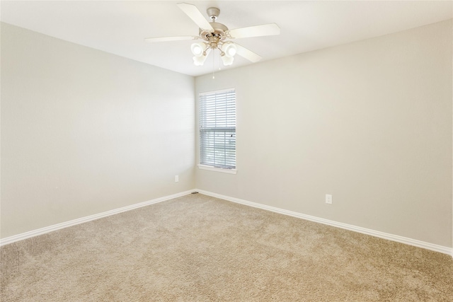 2806 Old Draw Dr, Humble, TX 77396 - unfurnished room featuring light colored carpet, baseboards, and ceiling fan