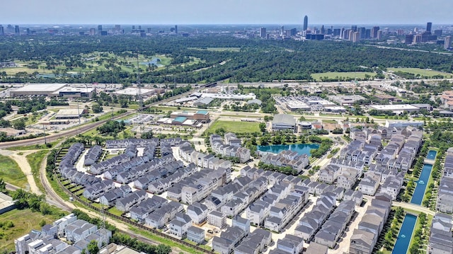 3604 Dorset Cliff Ln, Houston, TX 77055 - aerial overview of property's location with nearby urban area