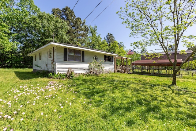 126 Cris Rd, Lufkin, TX 75901 - view of front of property with a front yard and a gazebo