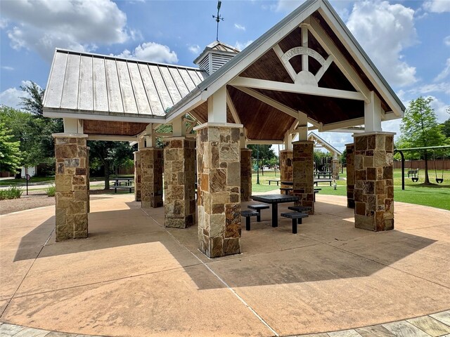 9630 E Withers Way Cir, Houston, TX 77065 - view of community featuring a gazebo