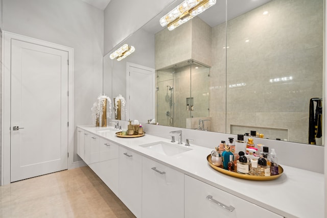 5820 Winsome Ln Unit B, Houston, TX 77057 - full bath featuring a shower stall and double vanity