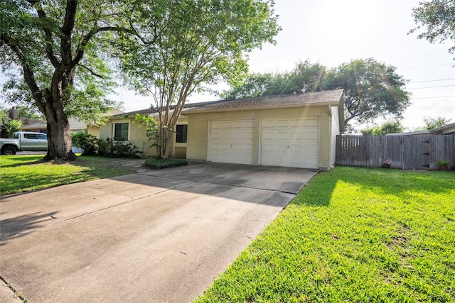 2219 Anthony Hay Ln, Katy, TX 77449 - ranch-style home with a garage, driveway, and brick siding