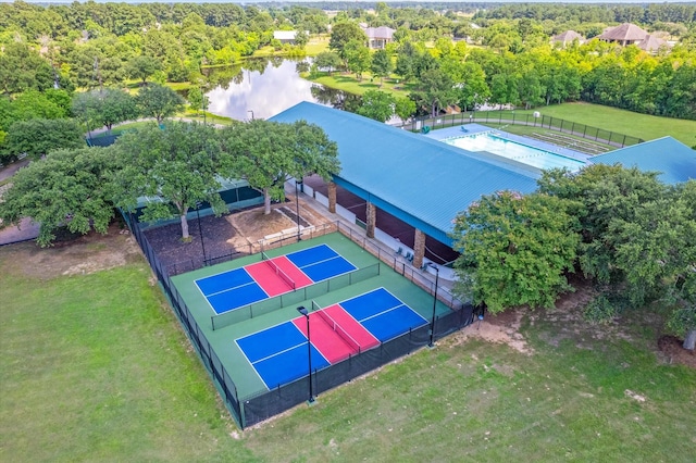 37922 Clubhouse Ln, Magnolia, TX 77355 - aerial view of a nearby body of water
