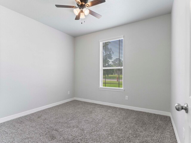 244 Mossy Meadow Dr, West Columbia, TX 77486 - carpeted spare room with plenty of natural light, ceiling fan, and baseboards