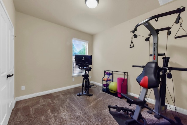 6 Muthill Cir, Conroe, TX 77304 - workout area with baseboards and carpet