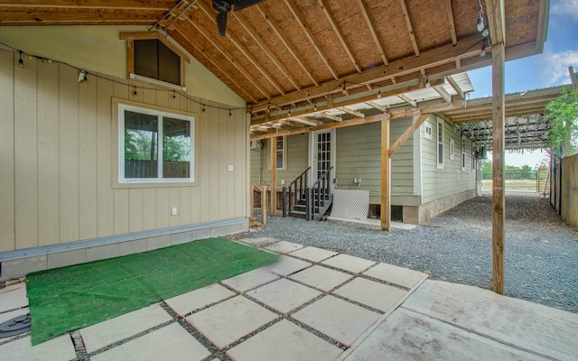 2711 Maury St, Houston, TX 77009 - view of patio / terrace with fence