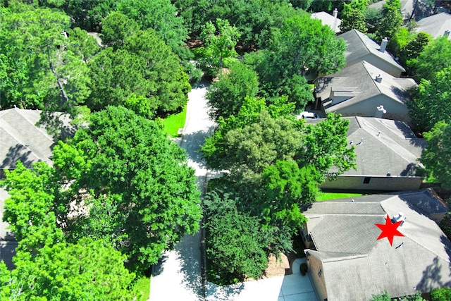 aerial perspective of suburban area