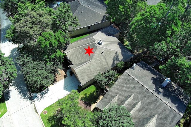 view from above of property