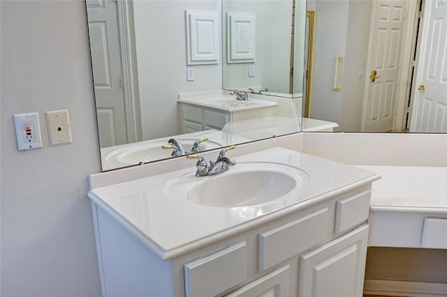 bathroom with vanity