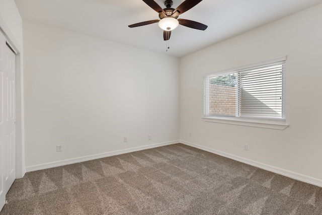 11623 Aspenway Dr, Houston, TX 77070 - unfurnished bedroom with carpet flooring, baseboards, a closet, and ceiling fan