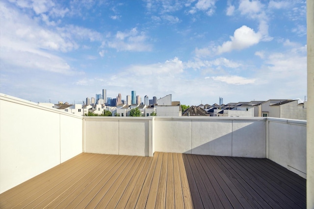 1704 Alamo St Unit A, Houston, TX 77007 - wooden deck featuring a residential view