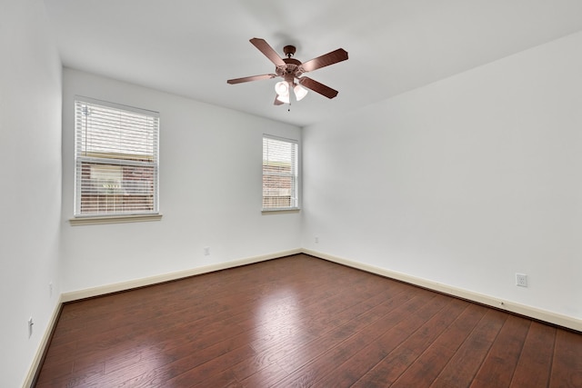 4603 Red Hawk Ct, Sugar Land, TX 77479 - empty room featuring wood-type flooring, baseboards, and ceiling fan
