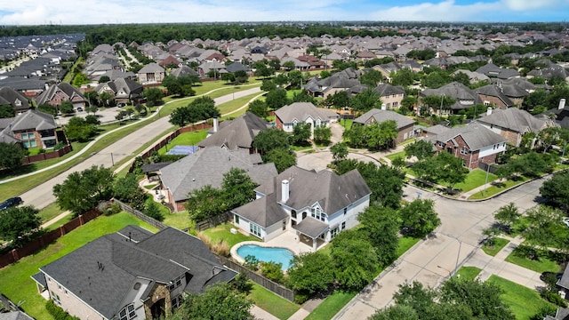 4603 Red Hawk Ct, Sugar Land, TX 77479 - aerial view of residential area featuring a pool