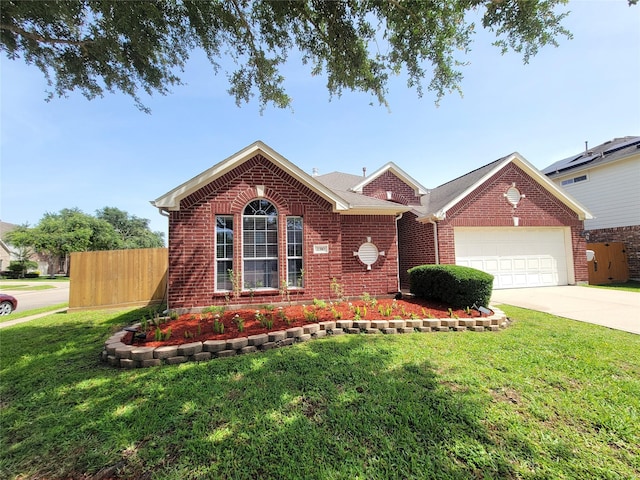 2310 Megellan Point Ln, Pearland, TX 77584 - view of front facade with a garage, driveway, and brick siding