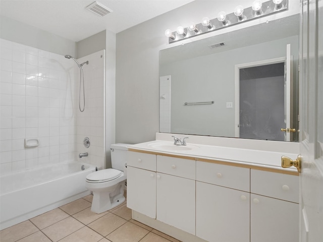 6123 Dove Fern Ct, Houston, TX 77041 - full bath featuring tile patterned flooring, toilet, vanity, and  shower combination