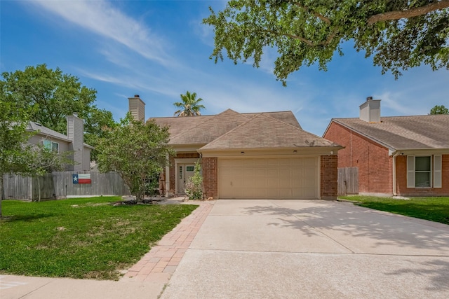 9911 Villa Verde Dr, Houston, TX 77064 - single story home featuring an attached garage, driveway, and brick siding