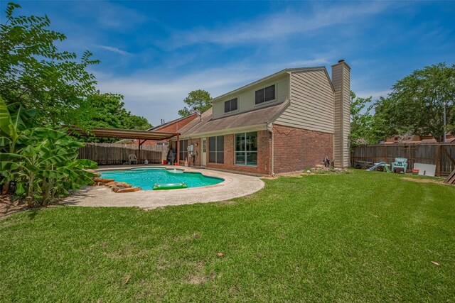 9911 Villa Verde Dr, Houston, TX 77064 - view of swimming pool with a patio area