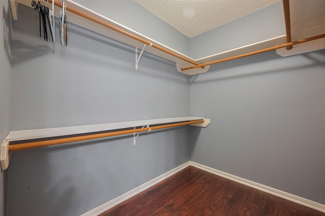 9911 Villa Verde Dr, Houston, TX 77064 - walk in closet with dark wood-type flooring