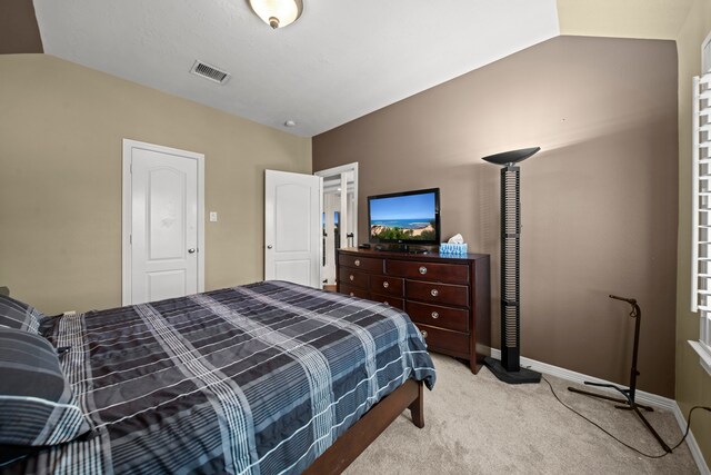 20002 Meadow Arbor Ct, Katy, TX 77450 - bedroom with lofted ceiling, carpet floors, and baseboards