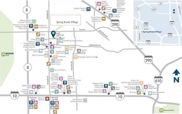 9829 Heritage Run Ln, Houston, TX 77080 - map / location