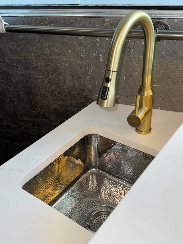 kitchen view of a sink