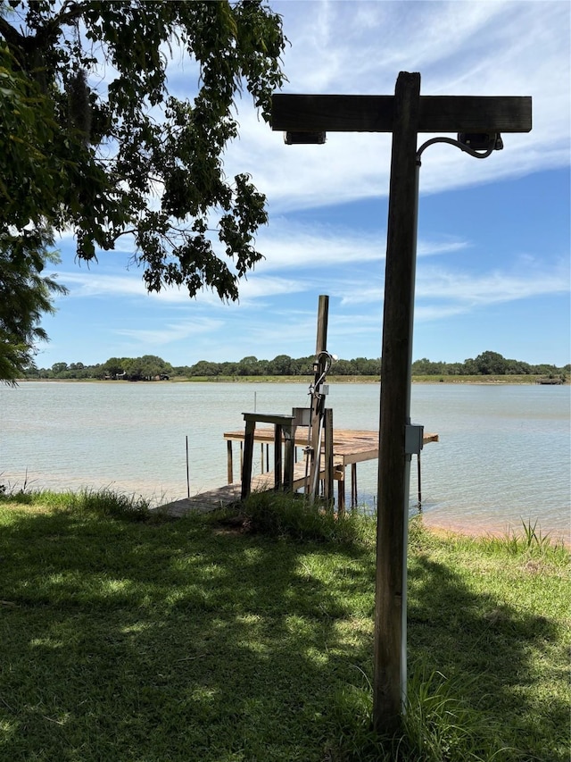 104 Crooked Creek Dr, Sheridan, TX 77475 - dock with a water view