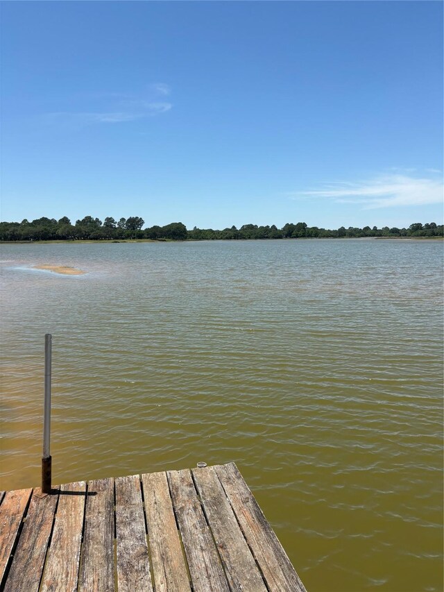 104 Crooked Creek Dr, Sheridan, TX 77475 - dock area with a water view