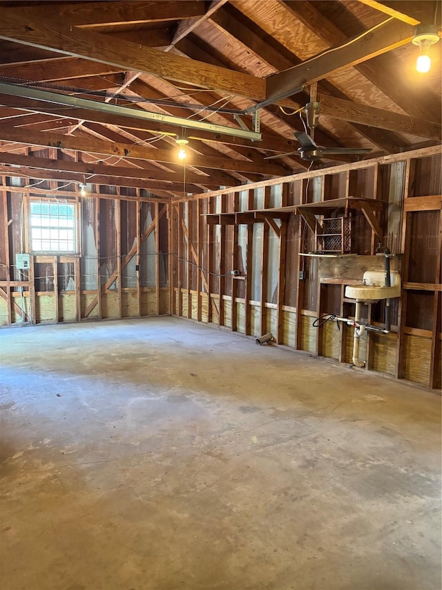 104 Crooked Creek Dr, Sheridan, TX 77475 - misc room with unfinished concrete floors