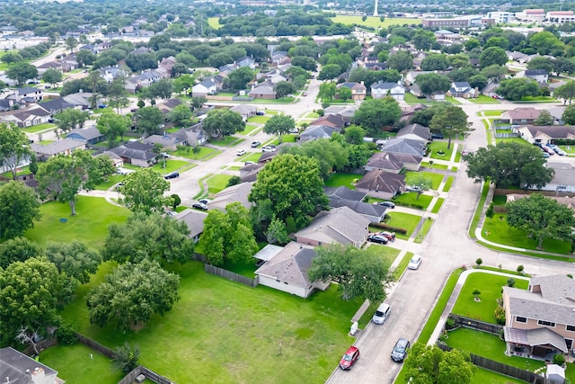 aerial perspective of suburban area