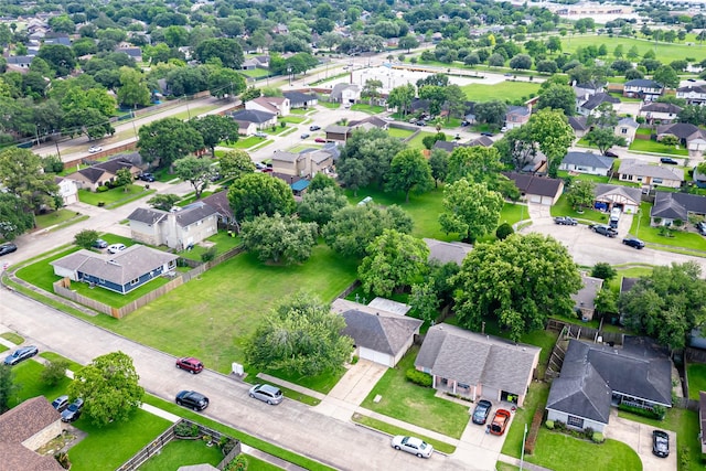 aerial view of residential area