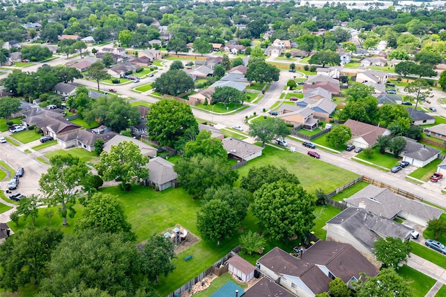 aerial view of residential area