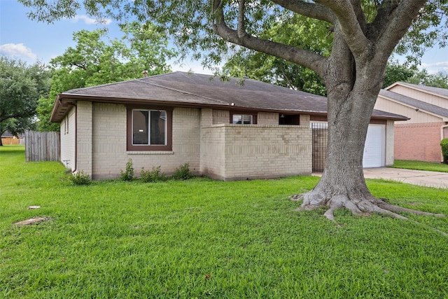 view of front of home with roof with shingles, brick siding, driveway, and an attached garage